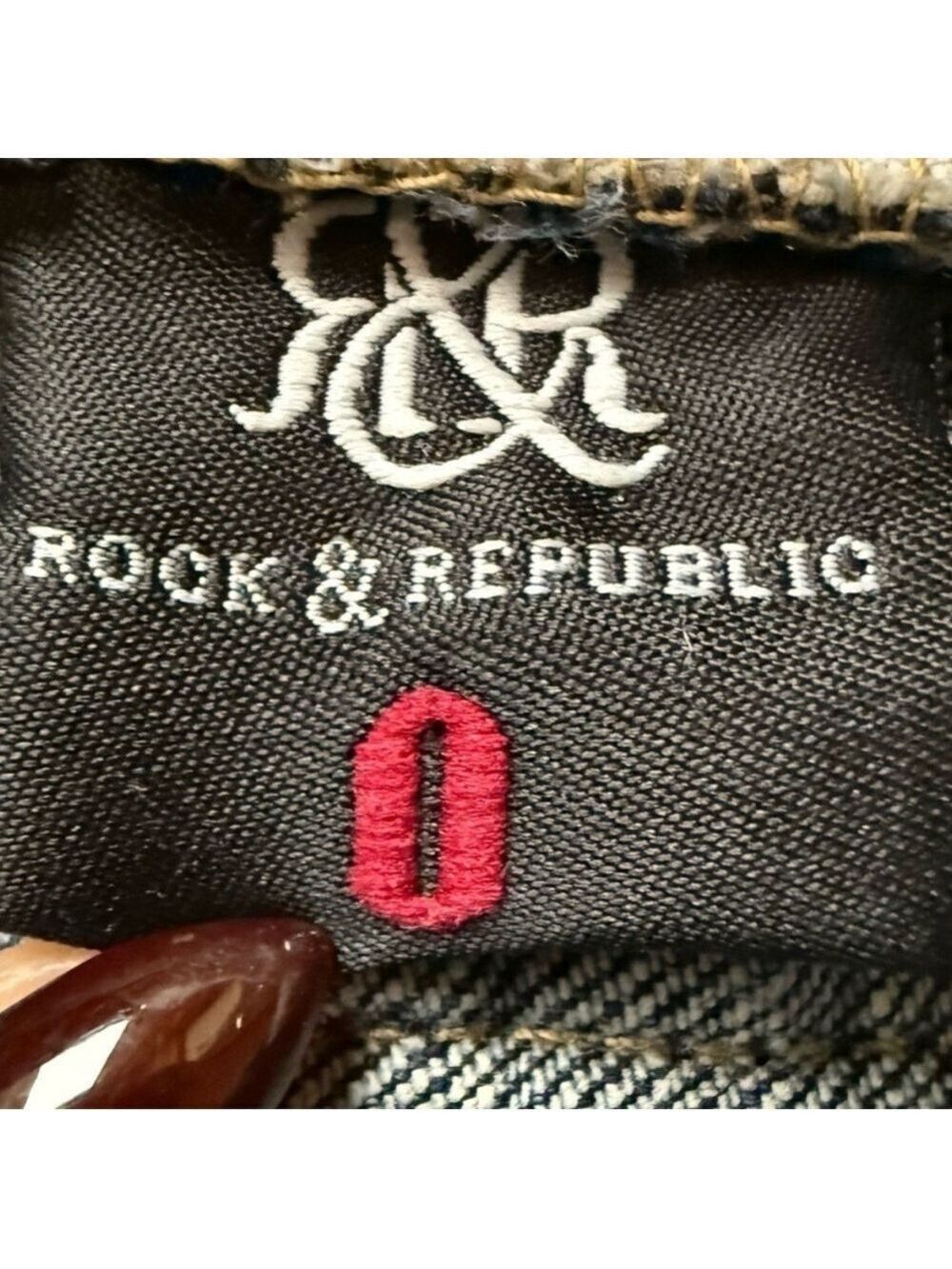 🎸🔥 ROCK & REPUBLIC Berlin Skinny Jeans | Low Rise | Size 0 - Picture 4 of 14
